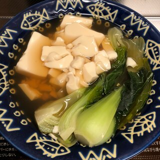 ホッとする♪お豆腐とチンゲン菜の甘辛煮^_^